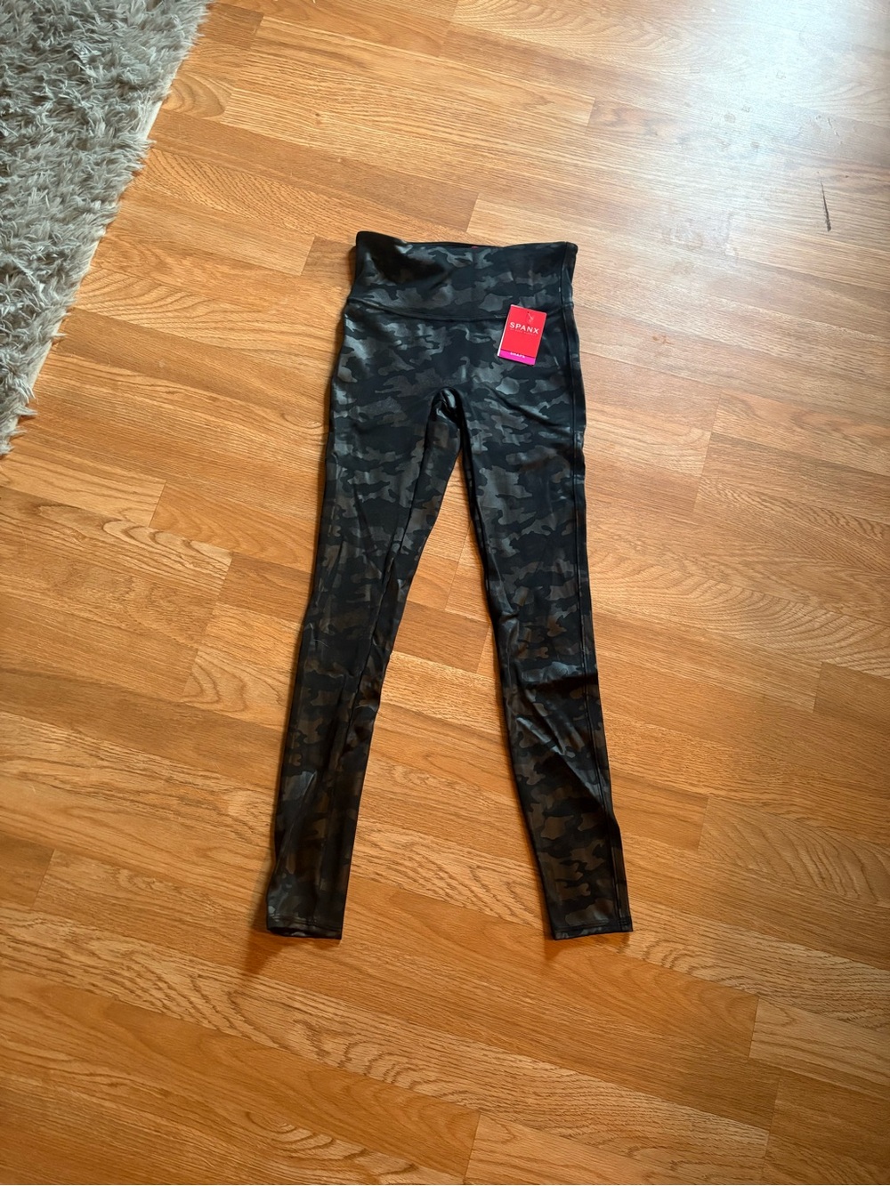 Spanx Women’s Black Camo High-Waist Leggings